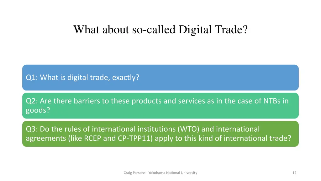 what about so called digital trade