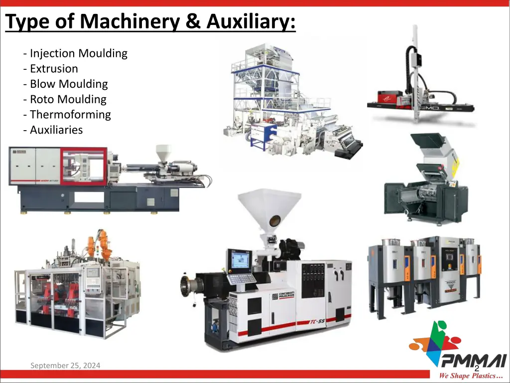 type of machinery auxiliary