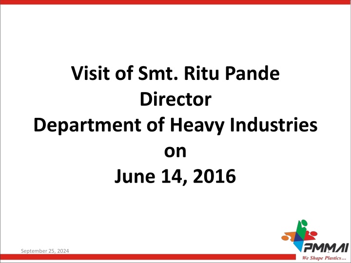 visit of smt ritu pande director department