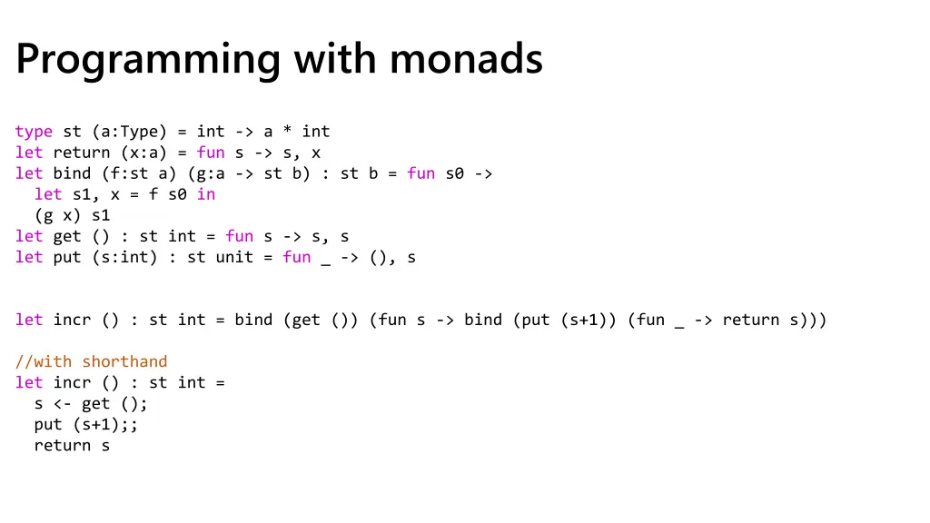 programming with monads