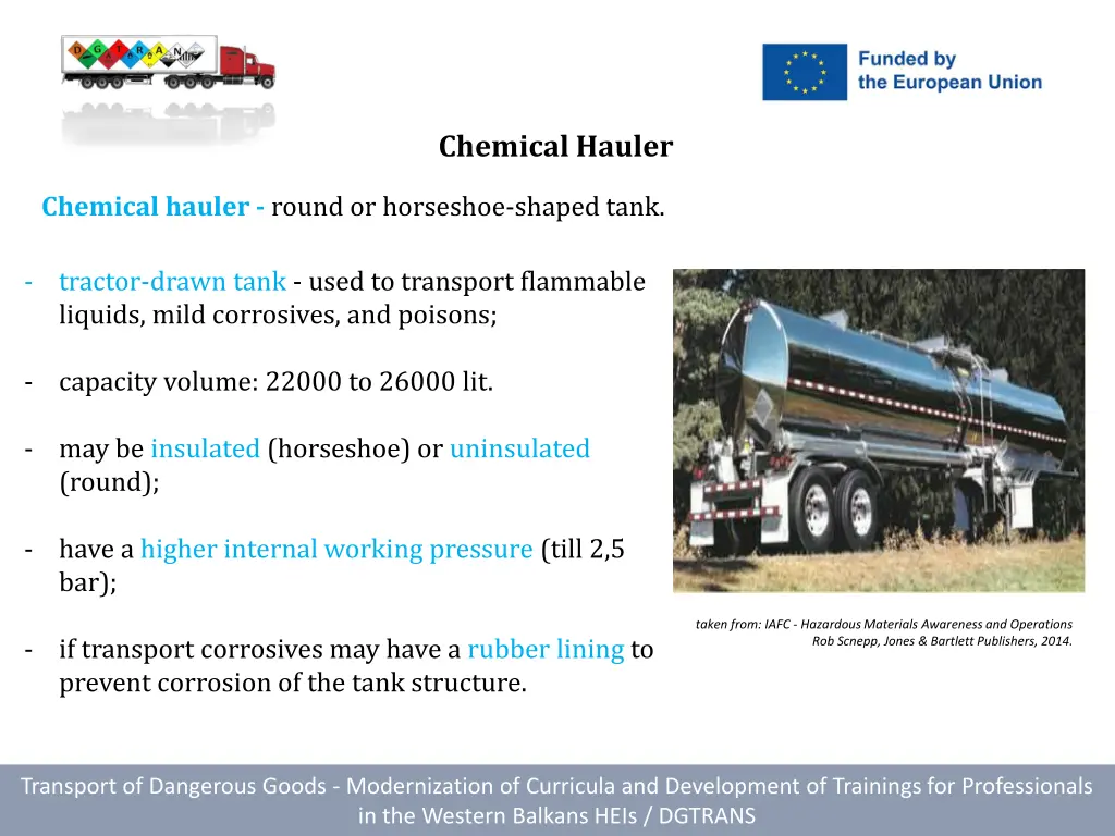 chemical hauler