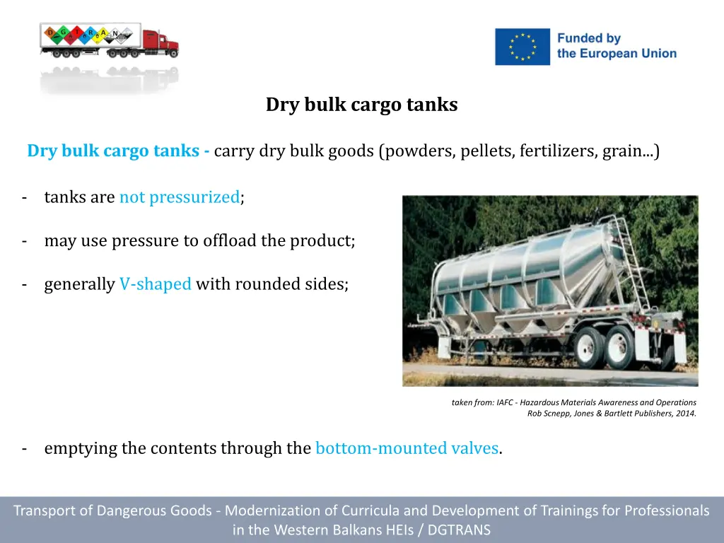 dry bulk cargo tanks