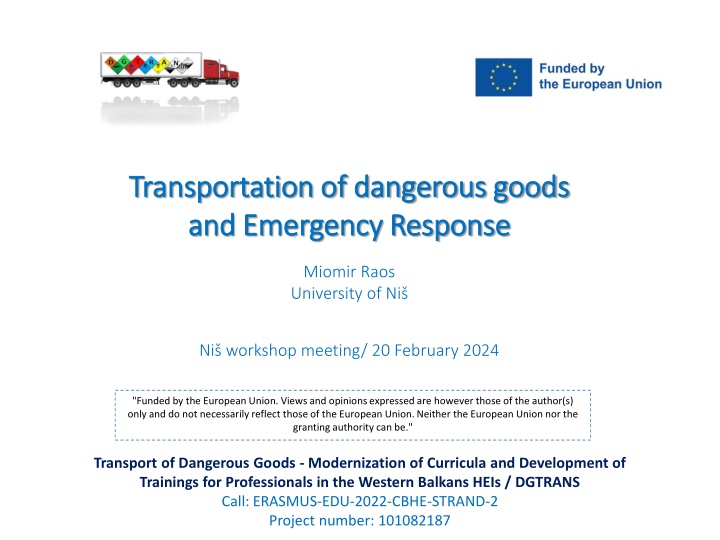 transportation of dangerous goods transportation