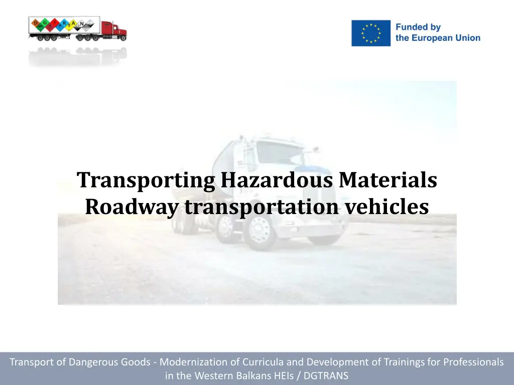 transporting hazardous materials roadway