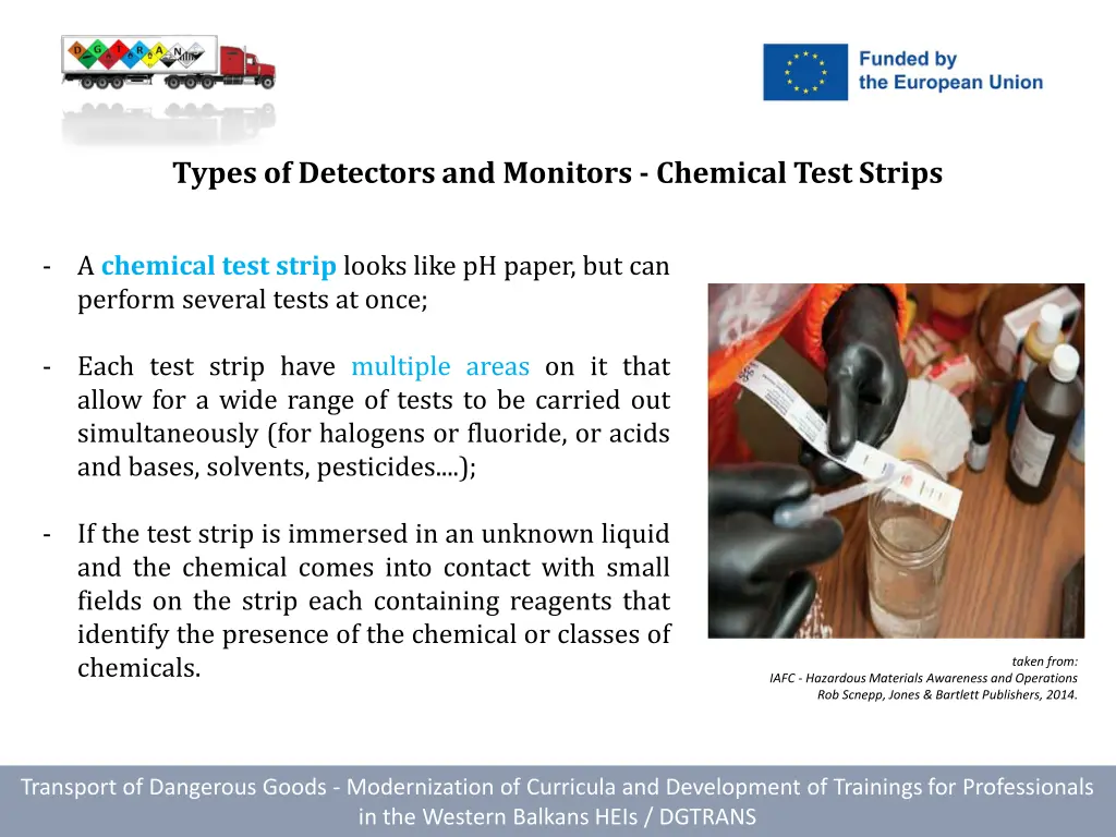 types of detectors and monitors chemical test