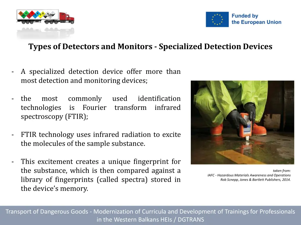 types of detectors and monitors specialized