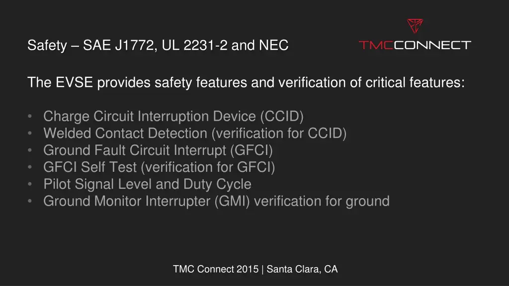 safety sae j1772 ul 2231 2 and nec