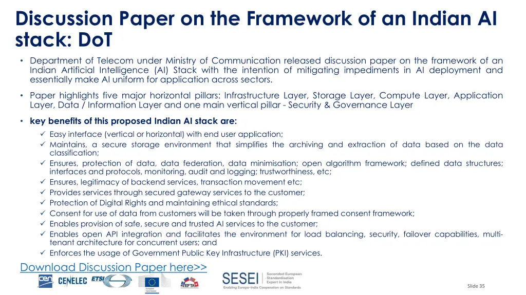 discussion paper on the framework of an indian