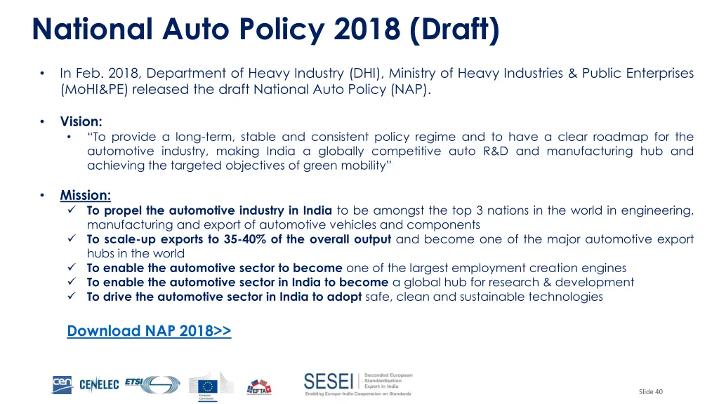 national auto policy 2018 draft