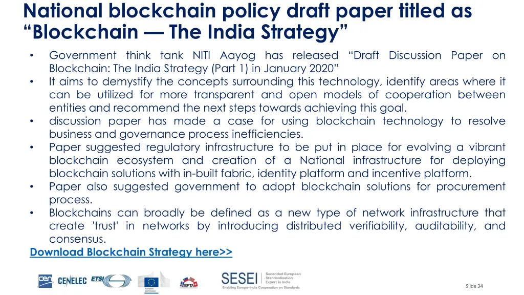 national blockchain policy draft paper titled