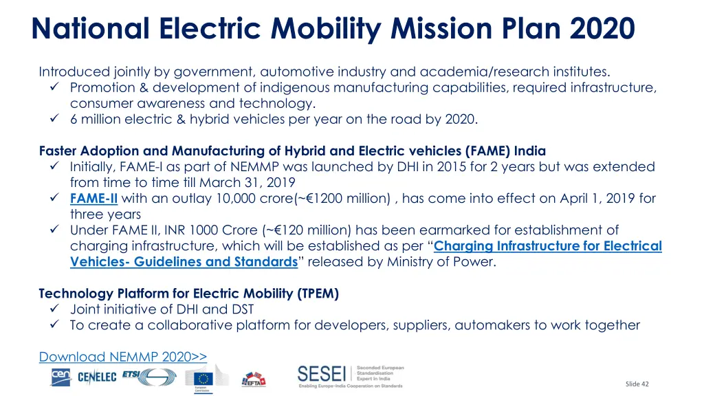 national electric mobility mission plan 2020