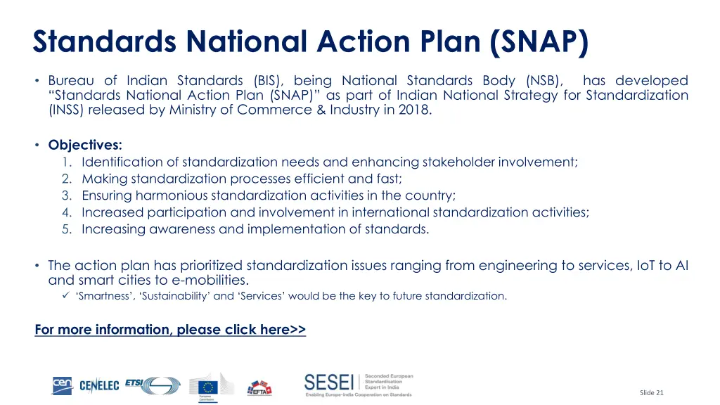 standards national action plan snap