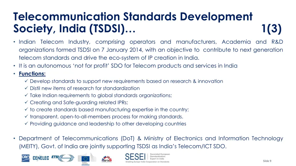 telecommunication standards development society