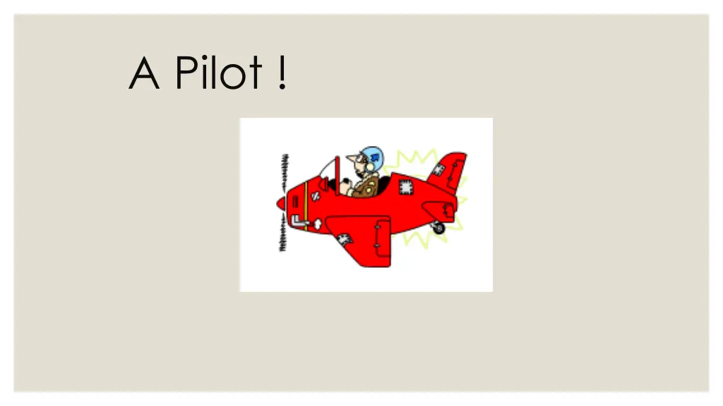 a pilot