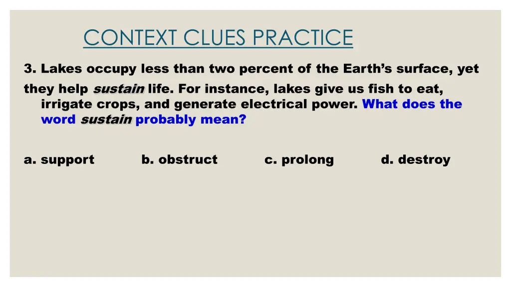 context clues practice 1