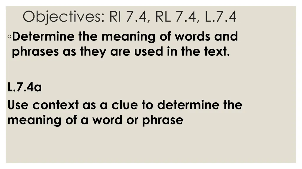 objectives ri 7 4 rl 7 4 l 7 4 determine