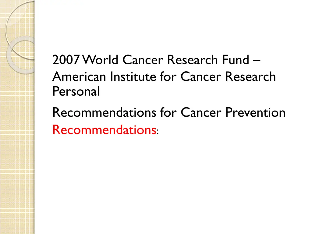 2007 world cancer research fund american