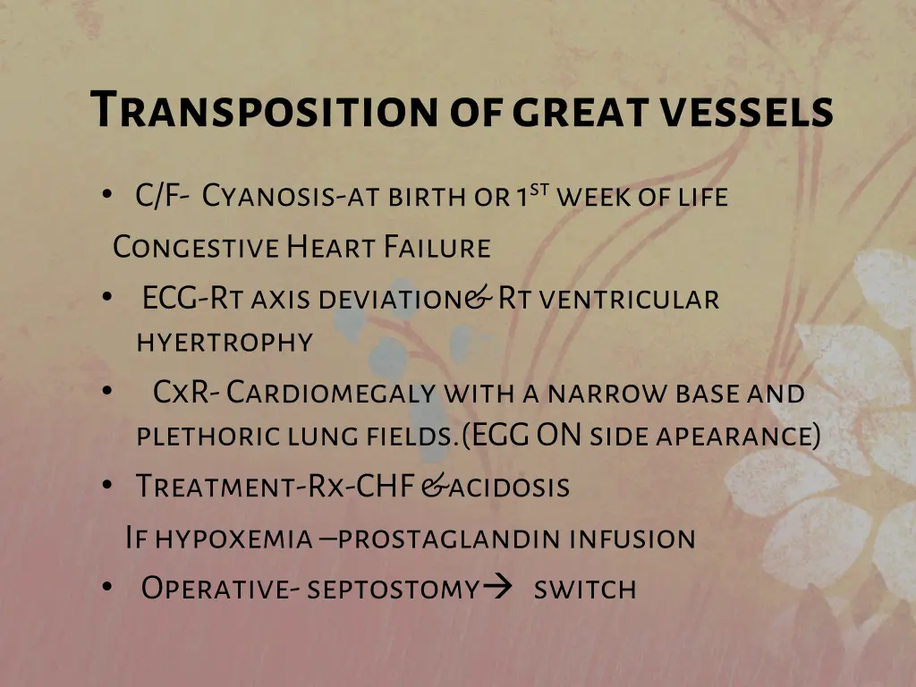 transposition of great vessels