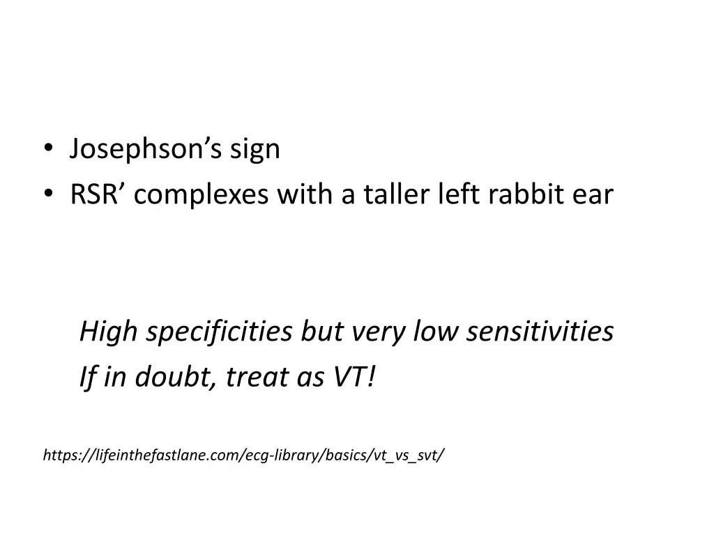 josephson s sign rsr complexes with a taller left