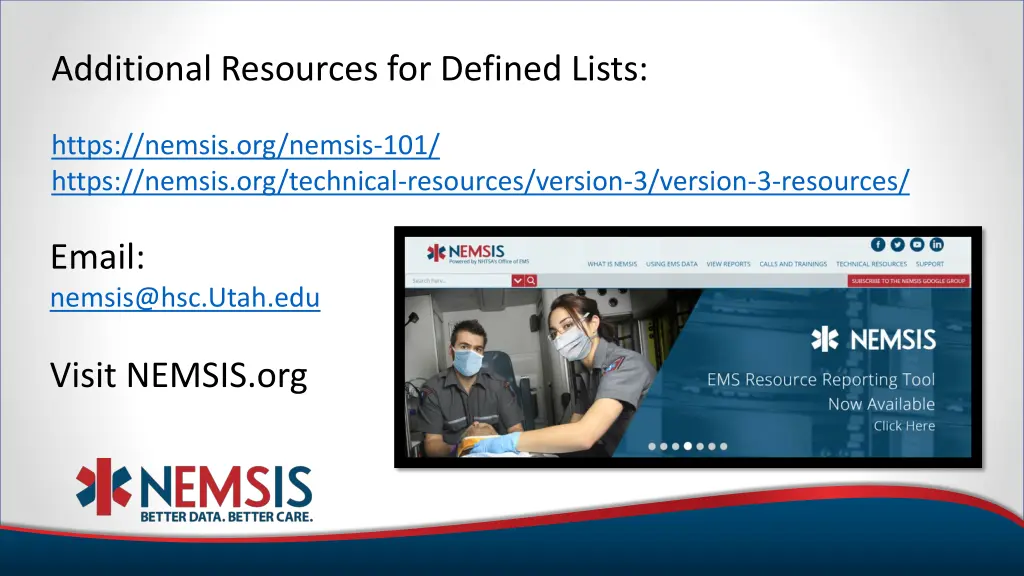 additional resources for defined lists