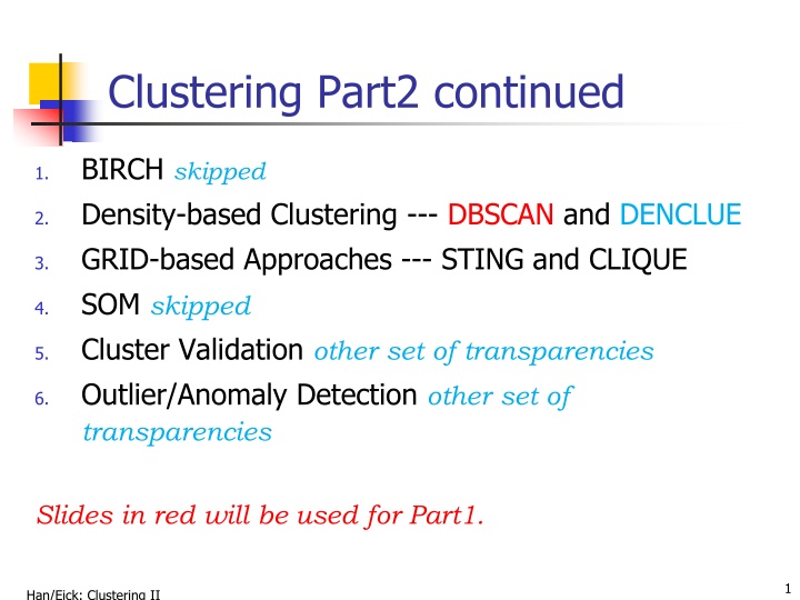 clustering part2 continued