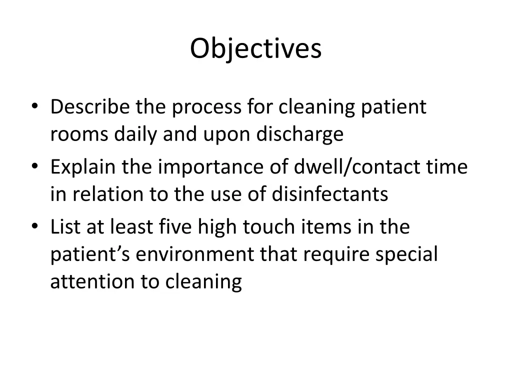 objectives 1