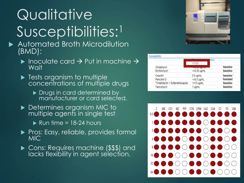 qualitative susceptibilities 1 automated broth