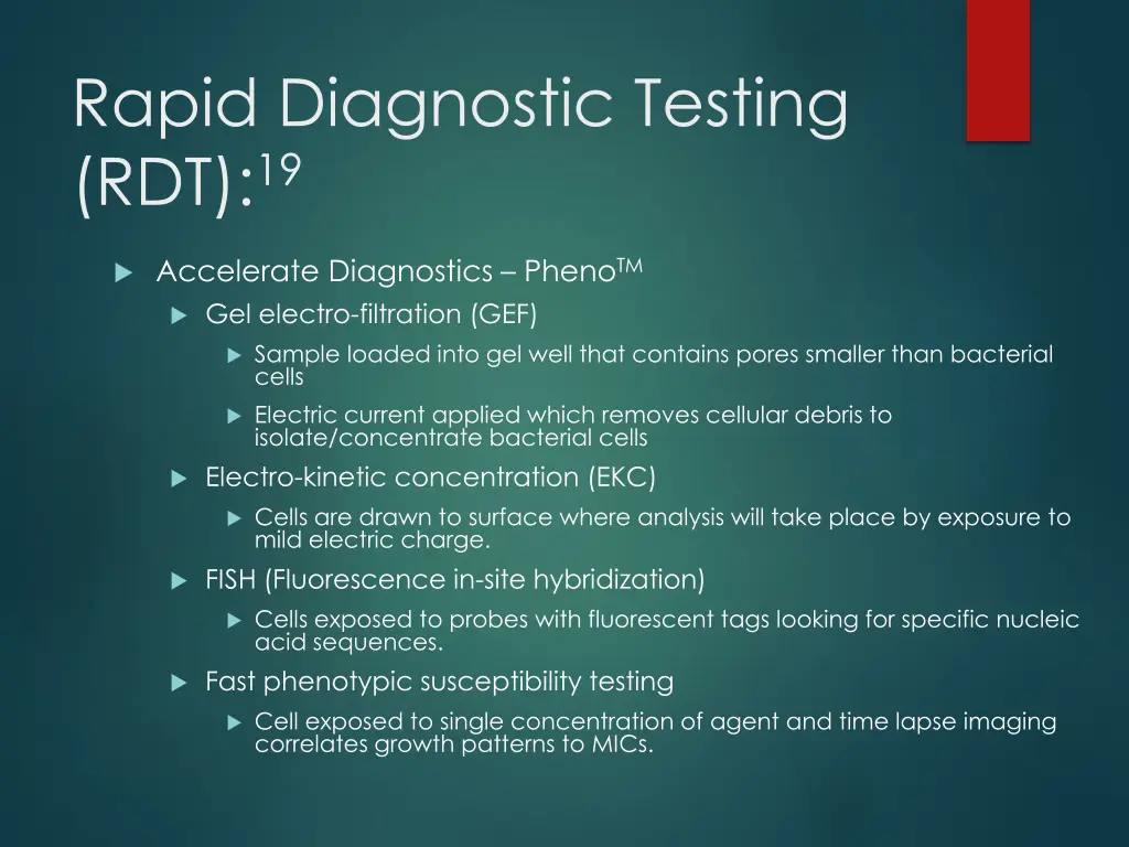 rapid diagnostic testing rdt 19