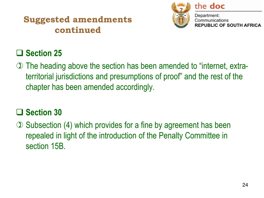 suggested amendments continued 18