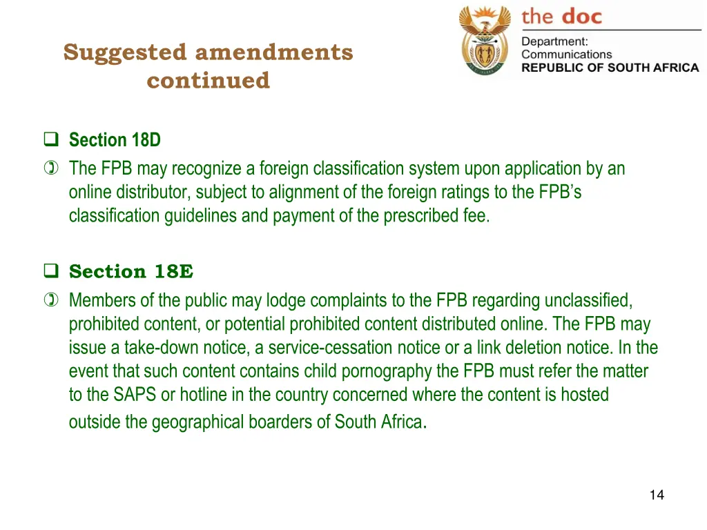 suggested amendments continued 8