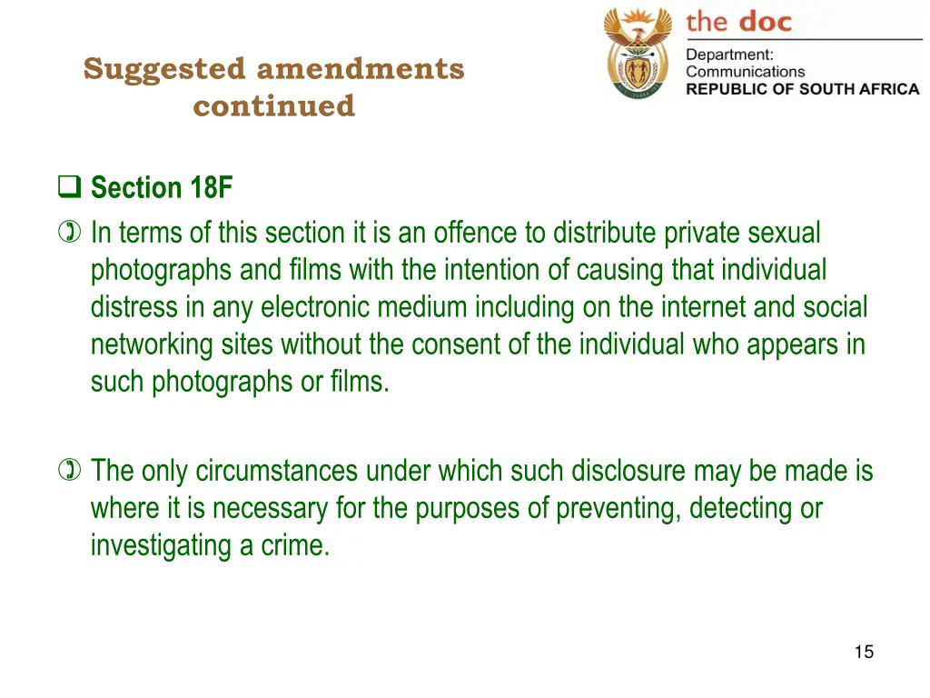 suggested amendments continued 9