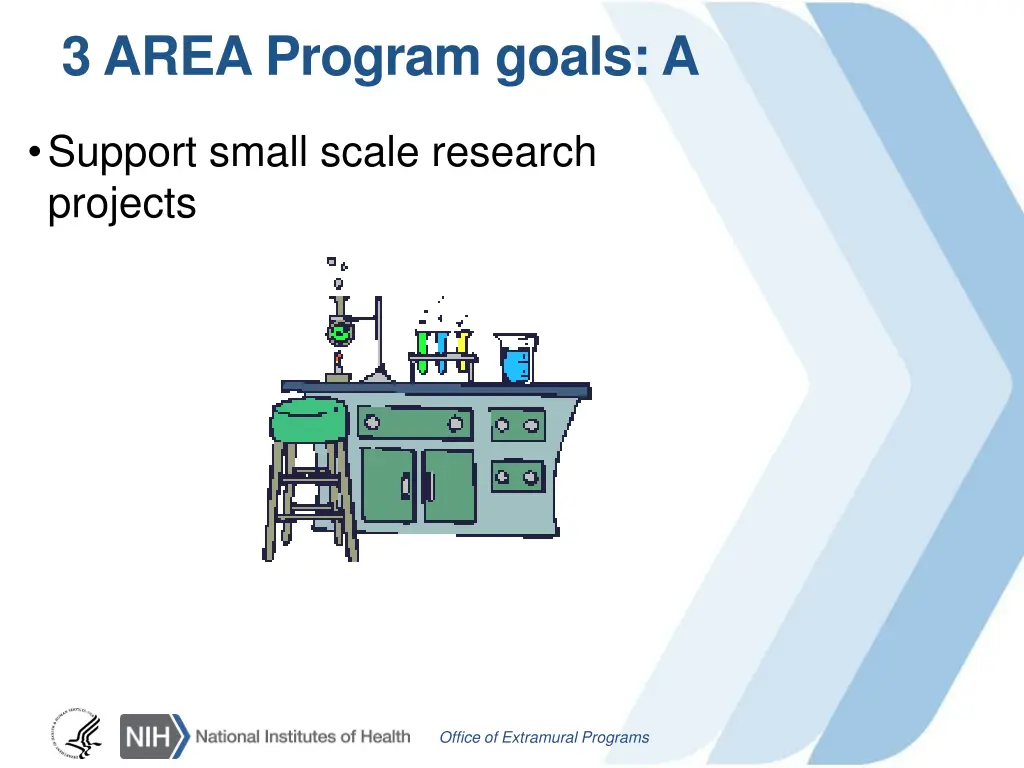 3 area program goals a