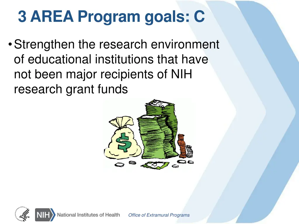 3 area program goals c