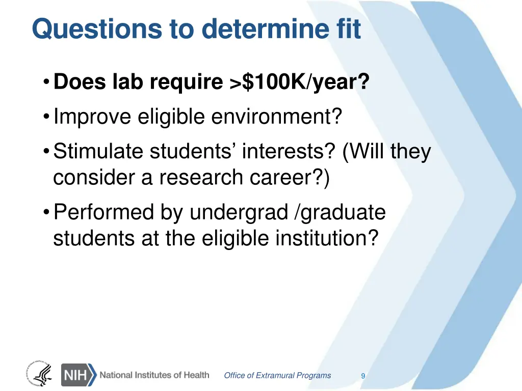 questions to determine fit