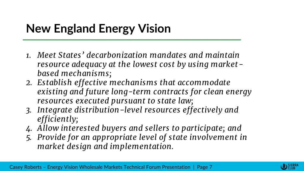 new england energy vision