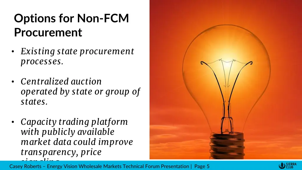 options for non fcm procurement