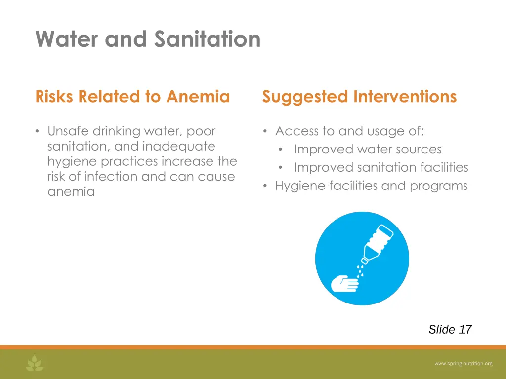 water and sanitation