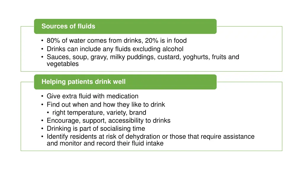 sources of fluids