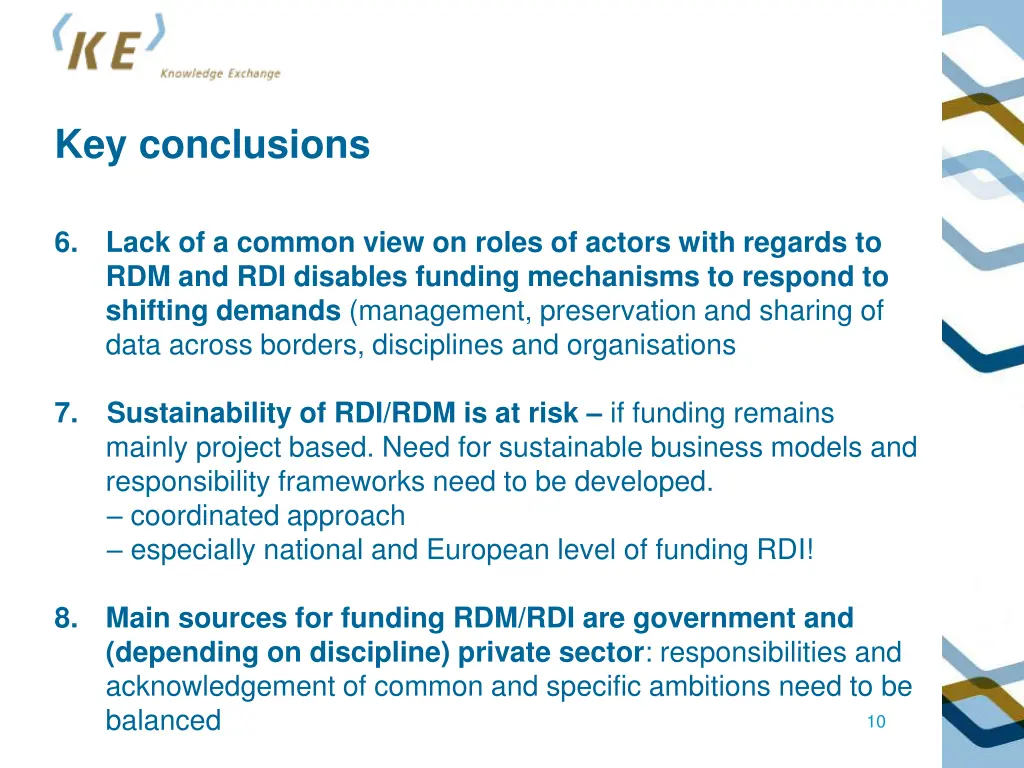 key conclusions 3