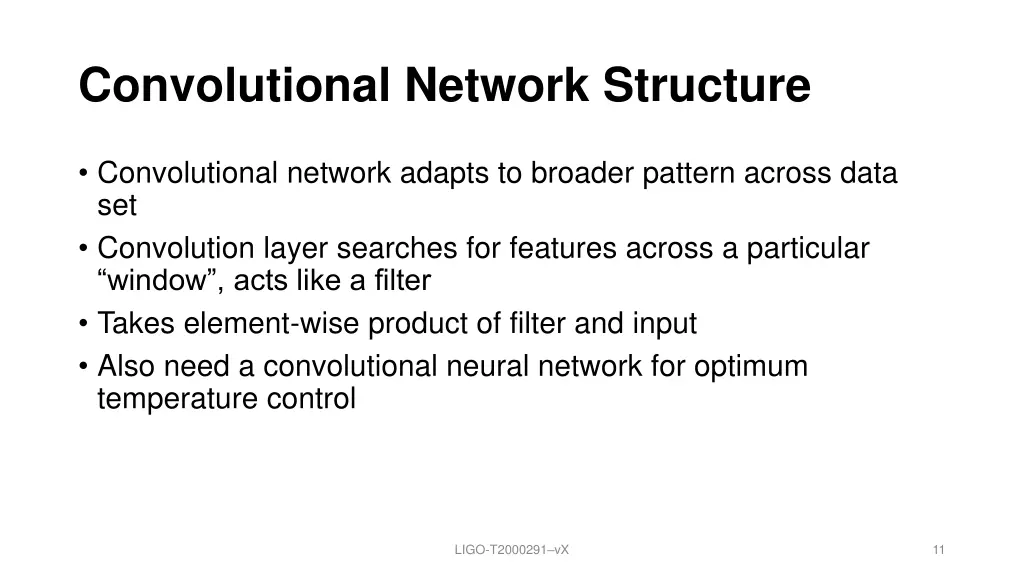 convolutional network structure