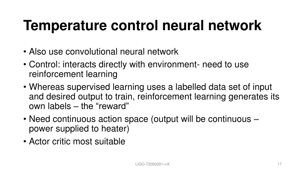 temperature control neural network