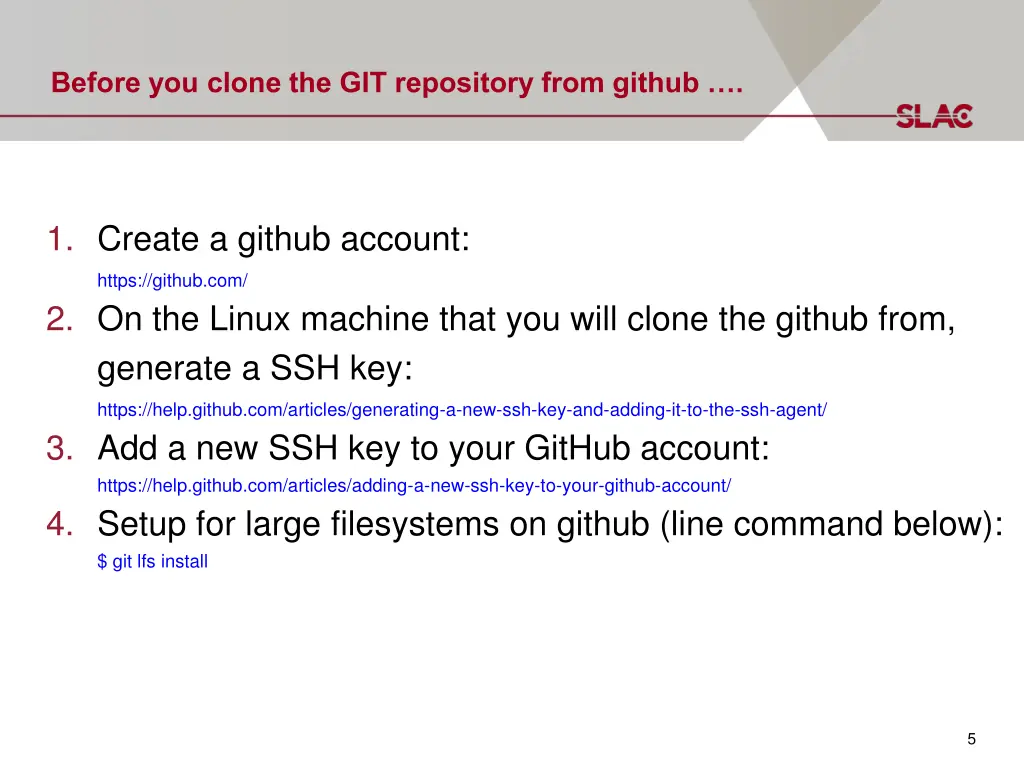 before you clone the git repository from github