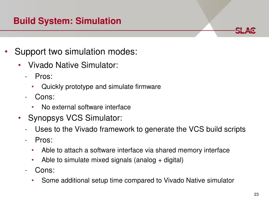 build system simulation