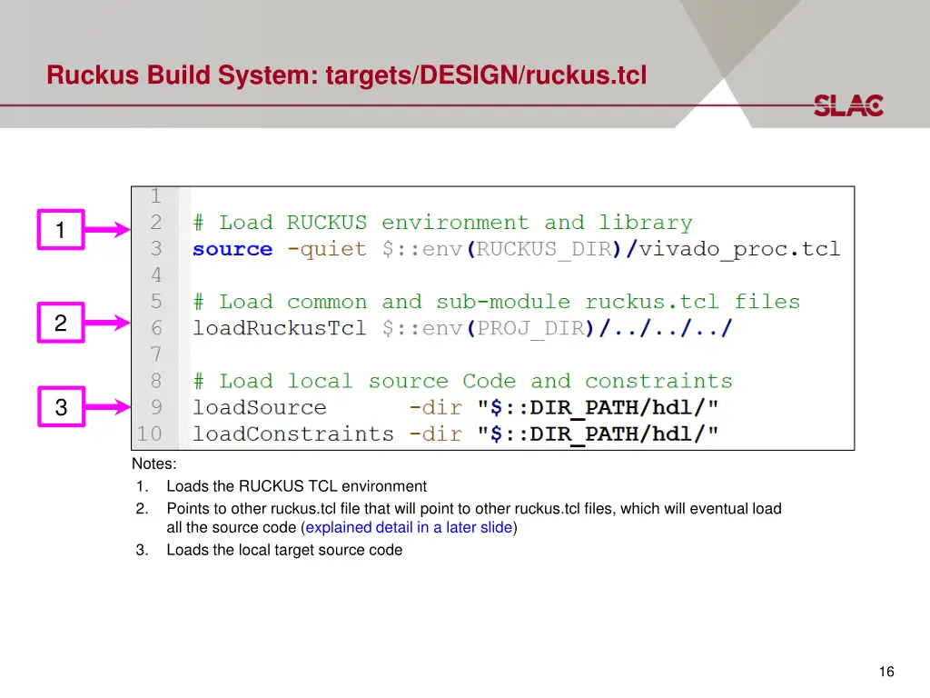 ruckus build system targets design ruckus tcl