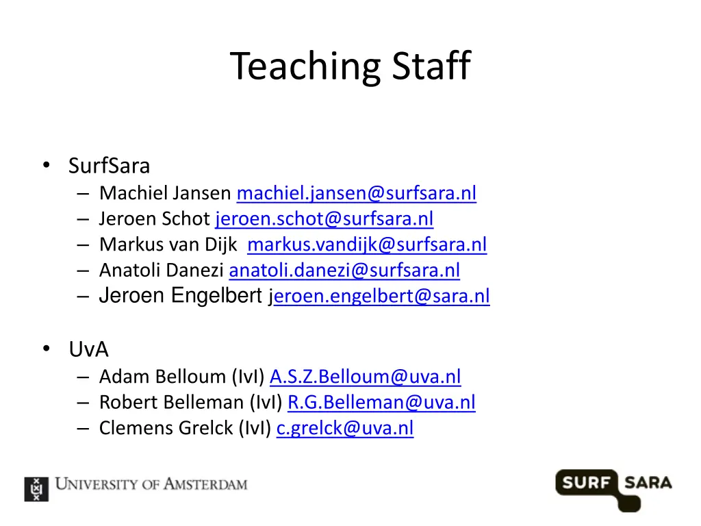 teaching staff