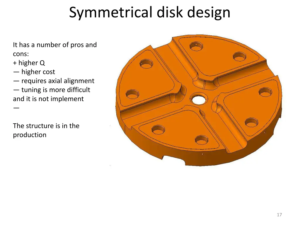 symmetrical disk design