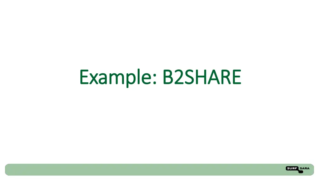 example b2share example b2share