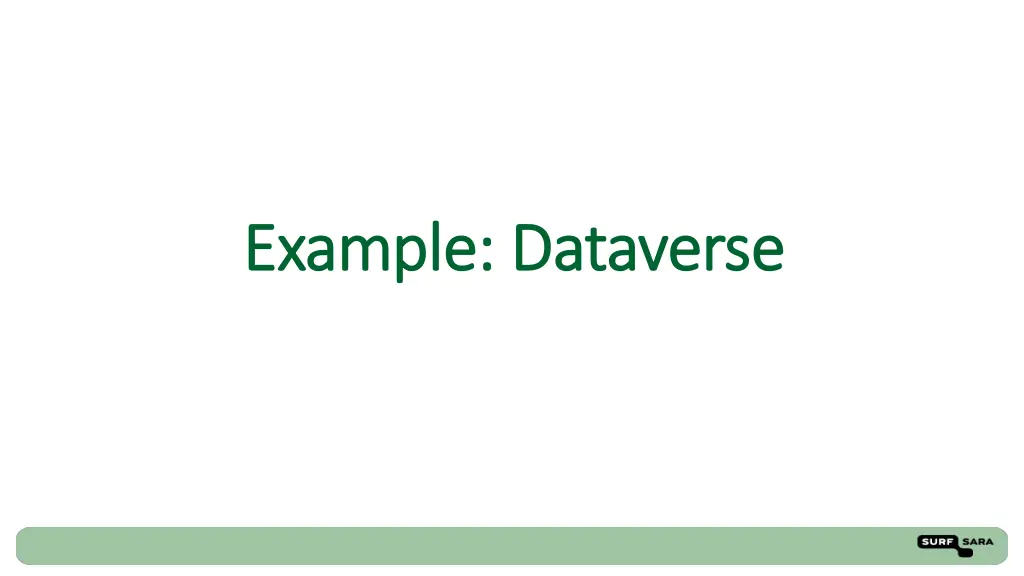 example example dataverse dataverse