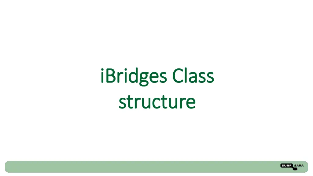 ibridges ibridges class structure structure