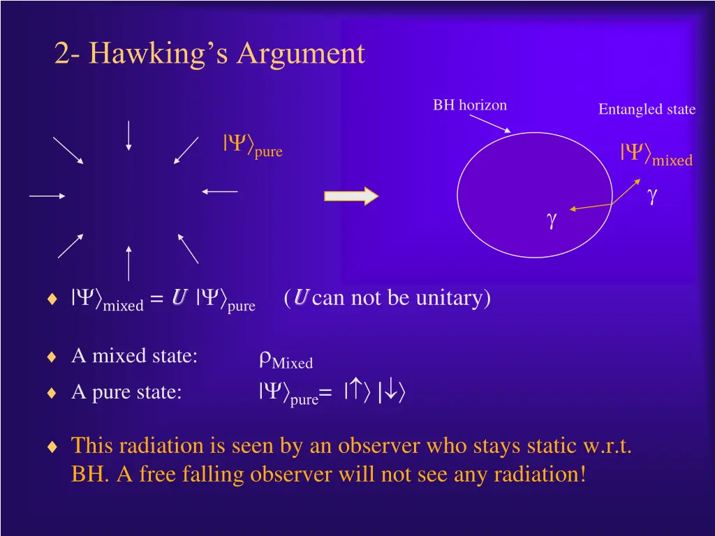 2 hawking s argument